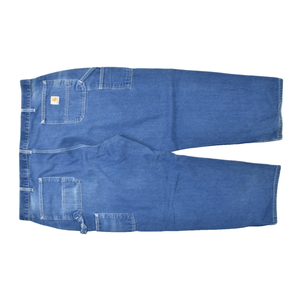 Carhartt Men's Carpenter Denim Jeans Blue Work Pants Size 48x30 Loose Fit